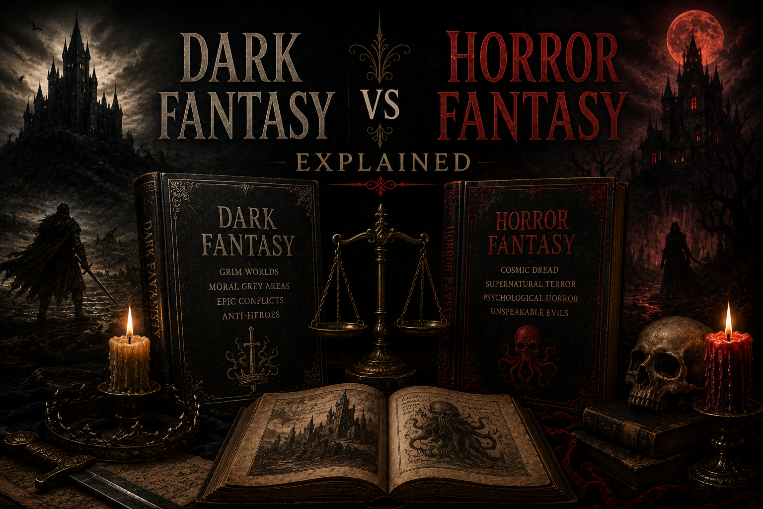 Dark Fantasy vs Horror Fantasy Explained